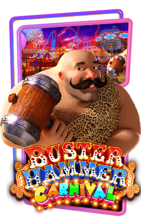 Buster Hammer Carnival ทดลองเล่นสล็อต yggdrasil Gaming slot เล่นฟรี สมัครรับโบนัส100%
