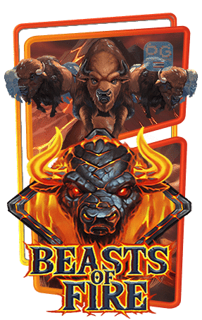 Beasts Of Fire ทดลองเล่นสล็อตค่าย Play'n Go Slot Demo Fee Spins Feature สล็อตแตกง่าย Big Win